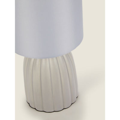 Grey Mini Scallop Table Lamp thumbnail 4