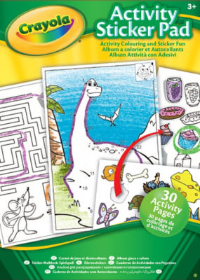 Crayola 30 Animal & Activity Sticker Pads Asst 18s CDU