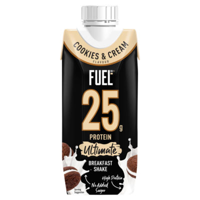 Cookies & Cream 25g High Protein Breakfast Shake Drink 330ml thumbnail 2