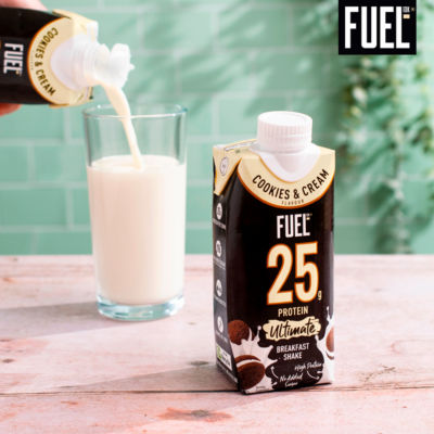 Cookies & Cream 25g High Protein Breakfast Shake Drink 330ml thumbnail 4
