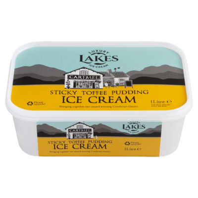 Ice Cream Luxury Cartmel Sticky Toffee Pudding 1 Litre