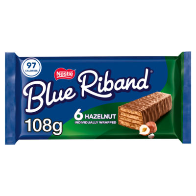 Milk Chocolate Hazelnut Wafer Biscuit Bar 6 Pack Multipack 108g thumbnail 2