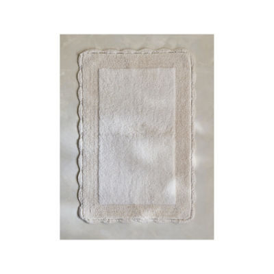Cream Crochet Scallop Edge Bath Mat thumbnail 4