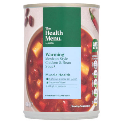 The Health Menu Warming Mexican Style Chicken & Bean Soup 400g thumbnail 2