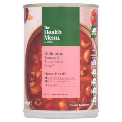 The Health Menu Tomato & Three Bean Soup 400g thumbnail 2