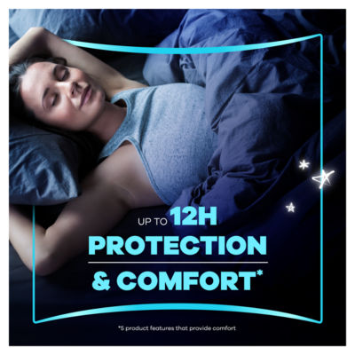 Platinum Sanitary Towels Heavy Flow Night (Size 5) Wings 12 Pads thumbnail 3