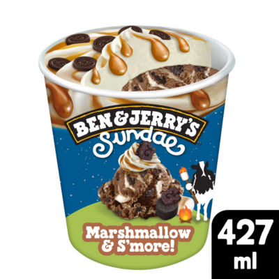 Sundae Ice Cream Tub Marshmallow & S'more 427ml thumbnail 2