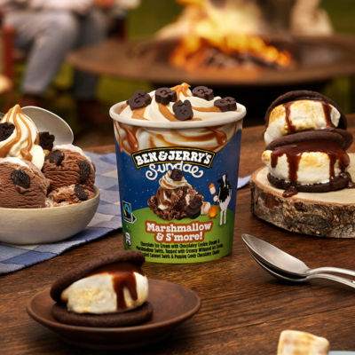 Sundae Ice Cream Tub Marshmallow & S'more 427ml thumbnail 4