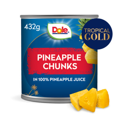 Tropical Gold pineapple chunks in pineapple juice thumbnail 2