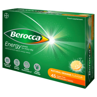 Natural Orange Flavour Food Supplement 45 Effervescent Tablets thumbnail 3