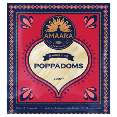 Madras Plain Poppadoms 200g