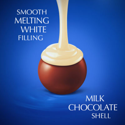 Lindor Milk & White Chocolate Truffles Box 200g thumbnail 4
