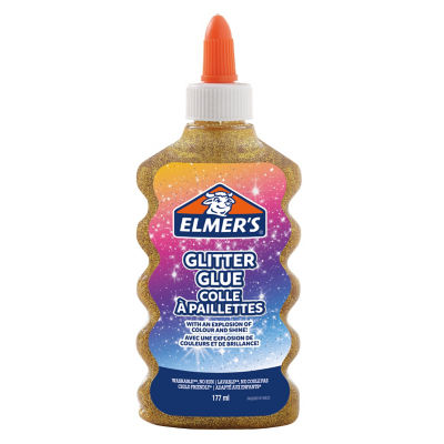 PVA Glitter Glue, Gold, 177 mL thumbnail 2
