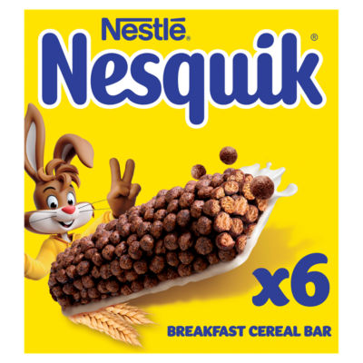 Nesquik Breakfast Cereal Bars Milky Layer 6 x 25g (150g)