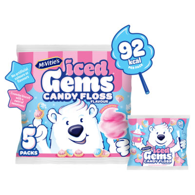 Iced Gems Candy Floss Flavour 5 x 23g thumbnail 3
