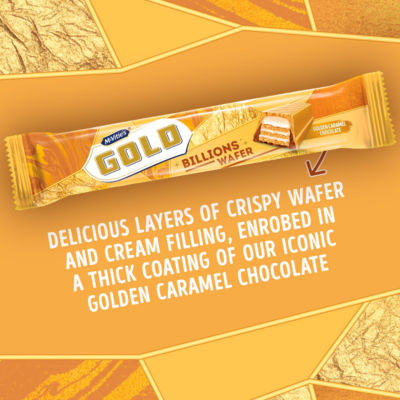 Gold Billions Wafer Golden Caramel Chocolate 39g thumbnail 4