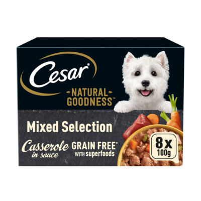 NATURAL GOODNESS Grain Free Adult Dog Food Mix Casserole 8 x 100g Tray thumbnail 2