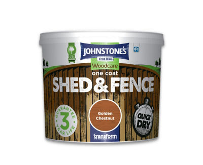 One Coat Shed & Fence Golden Chestnut 5L thumbnail 2