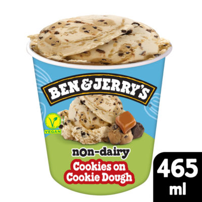 Non Dairy Cookies on Cookie Dough Vegan Ice Cream Tub 465ml