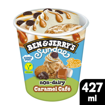 Ice Cream Tub Non Dairy Caramel Café Sundae 427ml