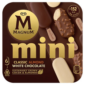 Mini Classic, Almond & White Chocolate Ice Cream Sticks 6 x 55ml thumbnail 2