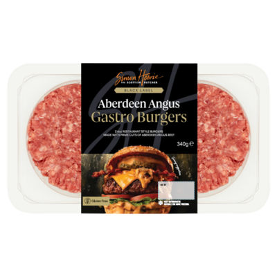 The Scottish Butcher Black Label Gastro Burgers 340g