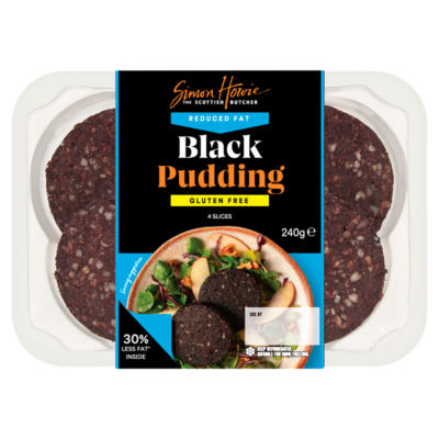 4 Reduced Fat Black Pudding Slices 240g thumbnail 2