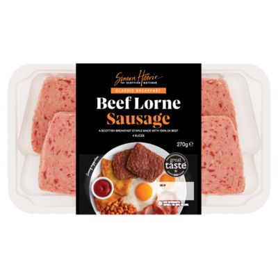 The Scottish Butcher 4 Classic Breakfast Beef Lorne Sausage Slices 270g