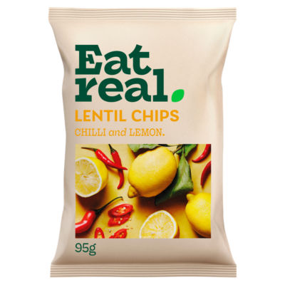 Eat Real Lentil Chips Chilli & Lemon Sharing
