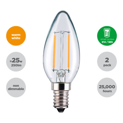 Candle 25W Small Screw Lightbulb thumbnail 5