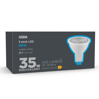 Led Mr16 345L Wh 25H 30K Non 3P