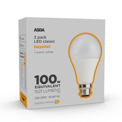 LED Classic 100W Large Bayonet Lightbulb