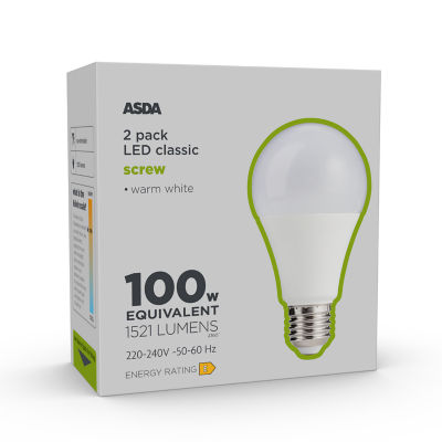 LED Classic 100W Large Screw Lightbulb thumbnail 2