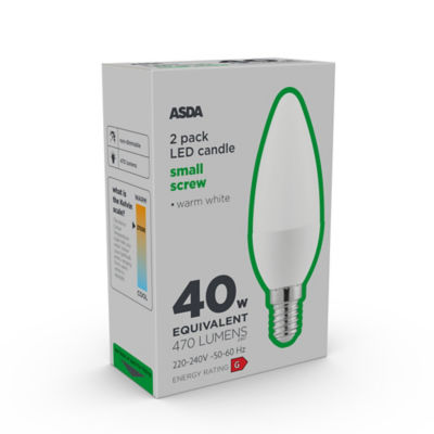 LED Candle 40w Small Screw Lightbulb