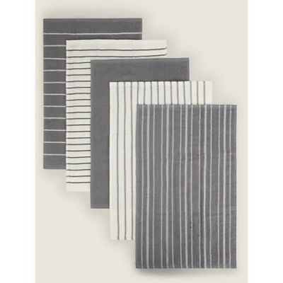 Grey Check Terry Tea Towels thumbnail 2