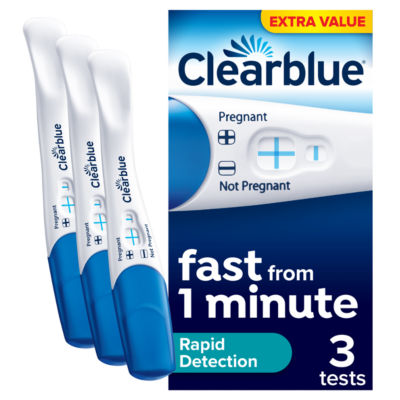 Rapid Detection Pregnancy Test, 3 Tests