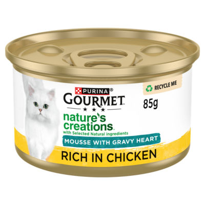 Nature's Creations Gravy Heart Chicken Wet Cat Food 85g thumbnail 2