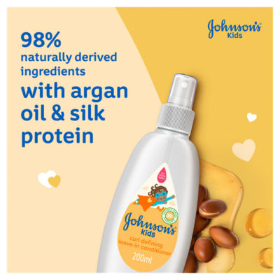 Johnson's Kids Curl Defining Leave-In Conditioner Spray 200ml thumbnail 3