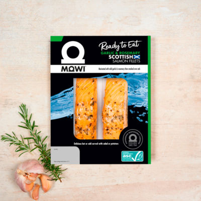 Ready to Eat Garlic & Rosemary Scottish Salmon Fillets 180g thumbnail 3