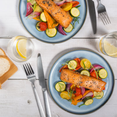 Ready to Eat Garlic & Rosemary Scottish Salmon Fillets 180g thumbnail 4