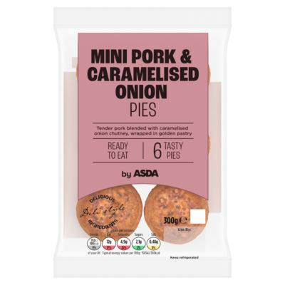 6 Mini Pork & Caramelised Onion Pies 300g thumbnail 2