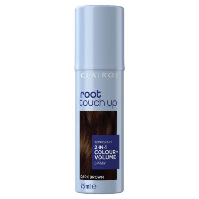 Root Touch Up Temporary 2-in-1 Colour+Volume Spray Dark Brown 75ml thumbnail 2