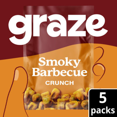 Graze- Vegan BBQ Crunchy Snacks Multipack-22.5gx5 Snacks