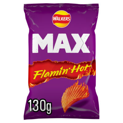 Max Flamin' Hot Sharing Crisps 130g thumbnail 2