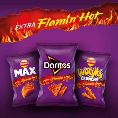Max Flamin' Hot Sharing Crisps 130g thumbnail 3