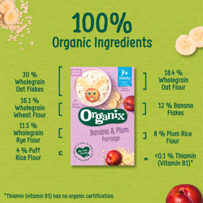 Banana & Plum Porridge 200g thumbnail 3