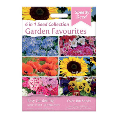 6 In 1 Garden Favourites Seed Packet