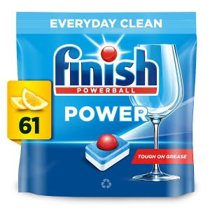 Power All In One Lemon Dishwasher Tablets - 61 Tabs