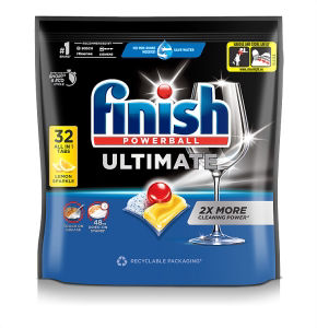 Ultimate All In One Dishwasher Tablets  Lemon - 32 Tabs thumbnail 2