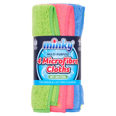 Multi - Purpose 4 Microfibre Cloths thumbnail 2